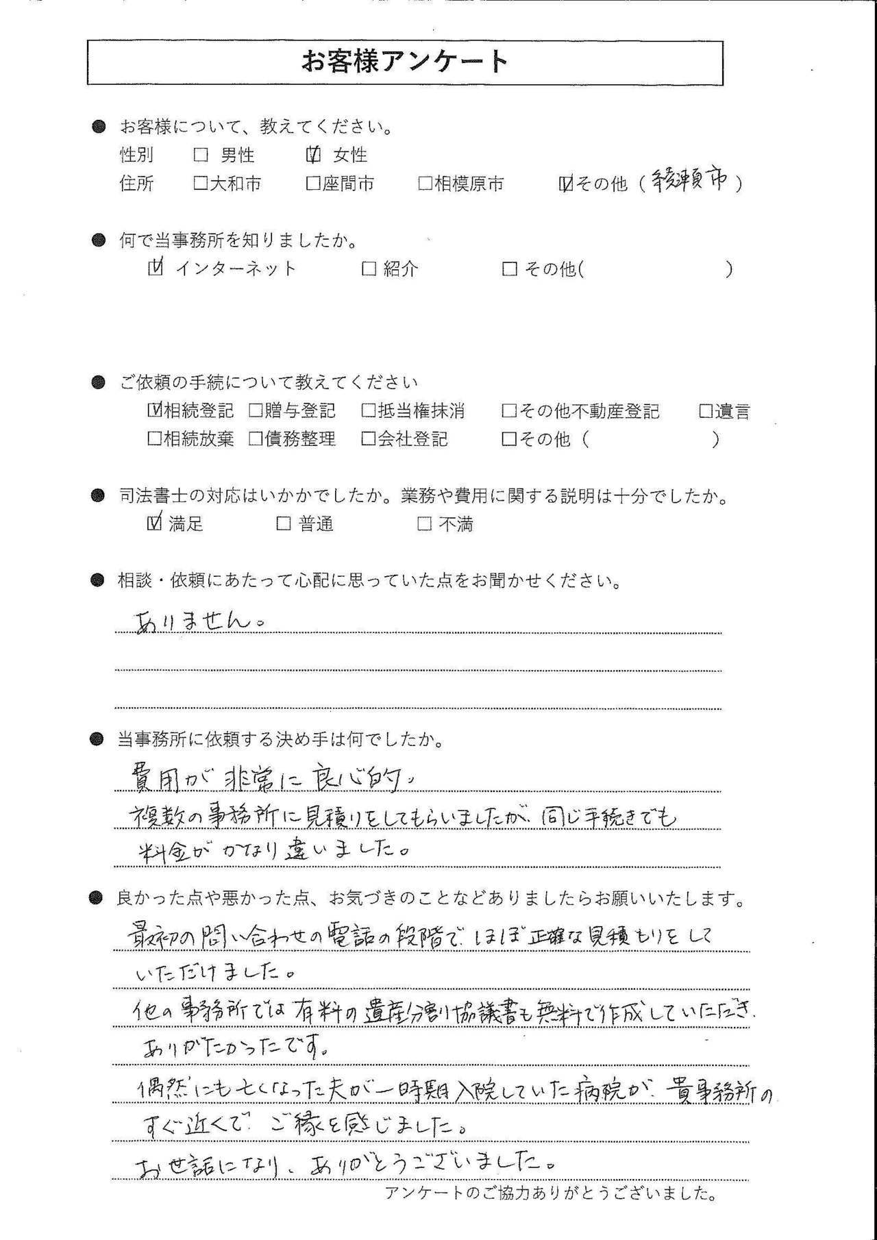 費用が非常に良心的